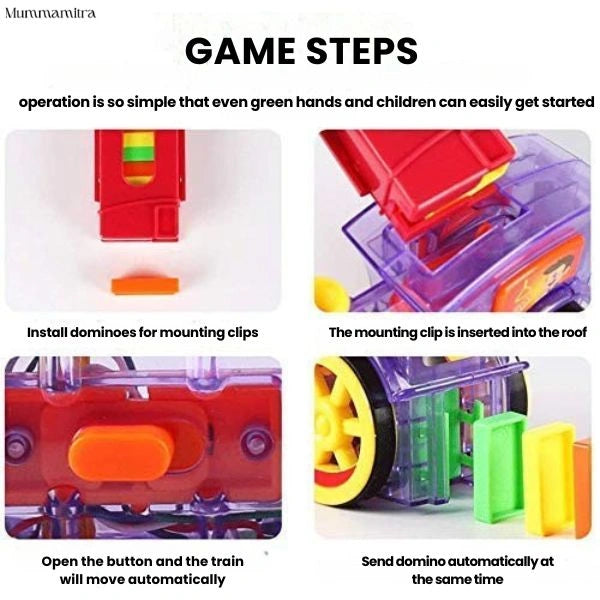 BlockChase™ – Race, Set, Domino | Instant Chain Reactions | Perfect for Little Hands