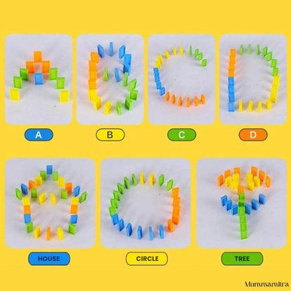 BlockChase™ – Race, Set, Domino | Instant Chain Reactions | Perfect for Little Hands