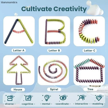 BlockChase™ – Race, Set, Domino | Instant Chain Reactions | Perfect for Little Hands