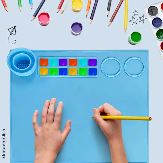 CreativeSilicone Mat™ - Reusable + Durable Painting Mat for Artistic Kids with 0 Mess!
