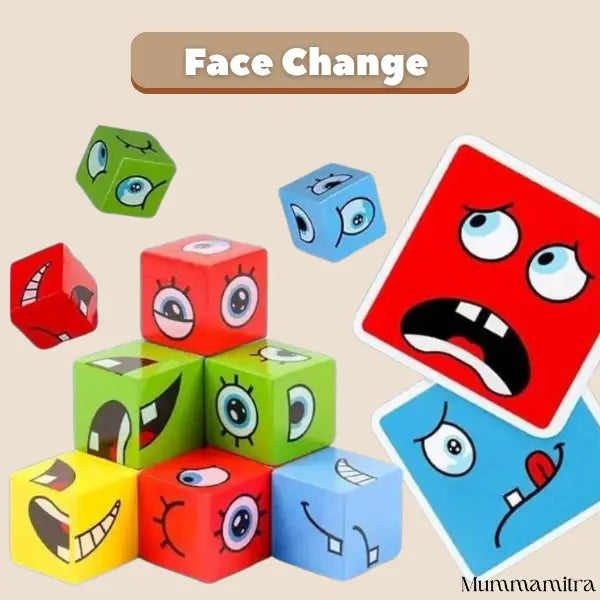 WonderFaces™ Expression Blocks – Interactive Face-Changing Puzzle for Kids
