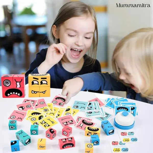 WonderFaces™ Expression Blocks – Interactive Face-Changing Puzzle for Kids