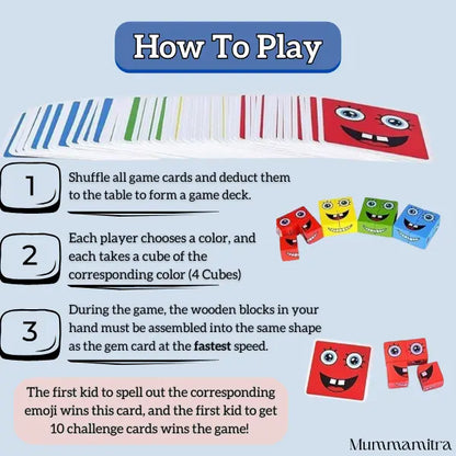 WonderFaces™ Expression Blocks – Interactive Face-Changing Puzzle for Kids